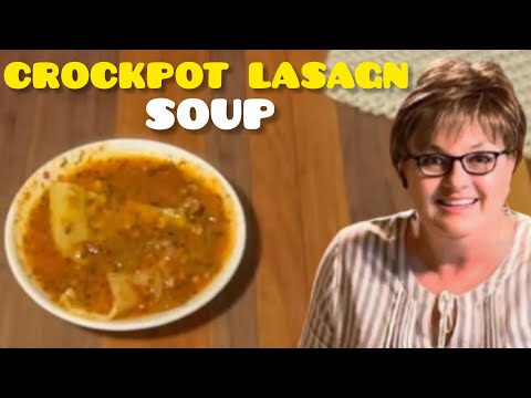 CROCKPOT LASAGNA SOUP 🥣 The Coziest Comfort Food You’ll Ever Make!”