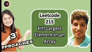YouTube video 'Leetcode 215 Kth Largest Element in an Array | 3 Approaches  | Checkout Coding Decoded SDE Sheet'