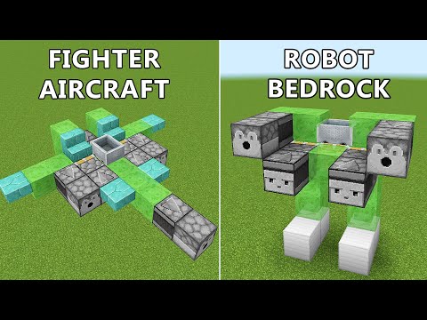3+ Redstone War Weapon Build (Fighter Aircraft) in Minecraft
