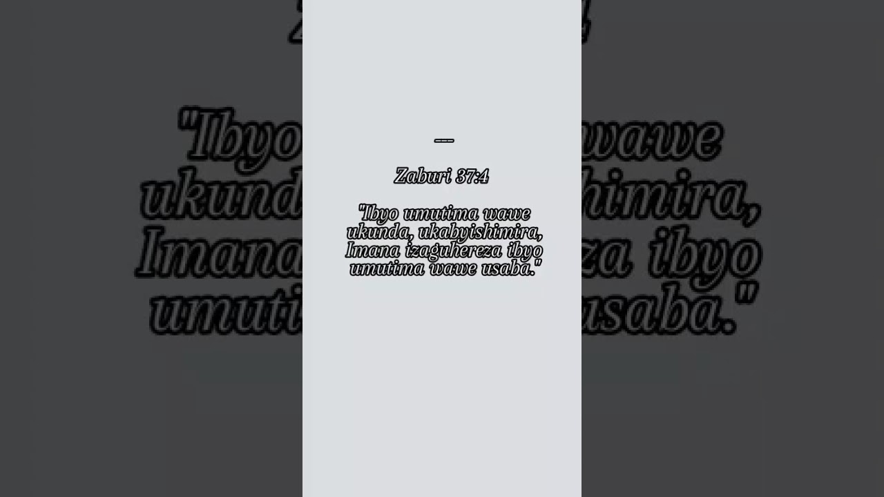 Bibiliya yera niki kuri wowe?