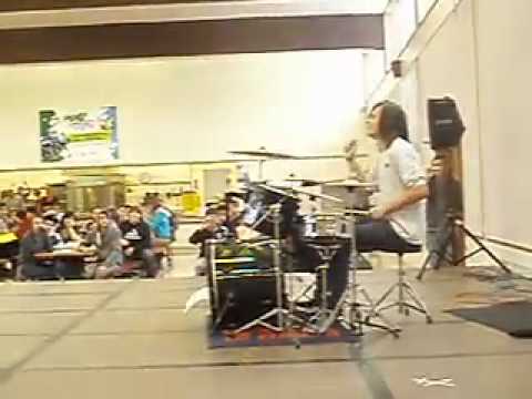 clayton wells. coolest fuckin drummer. school talent show mosh pit