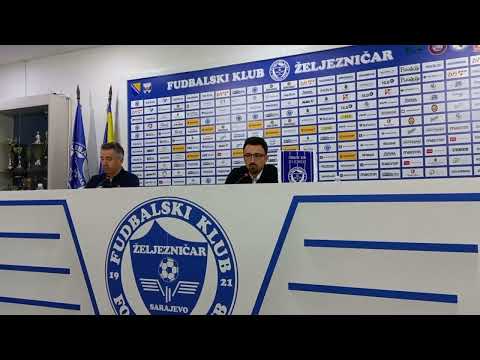 Kup BiH 2022/23, Željezničar Sarajevo - Velež Mostar 1-2, konferencija za štampu FK Željezničar