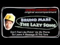 The lazy song - Bruno Mars (Karaoke/original ...