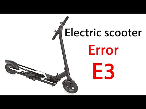 Electric Scooter Error E3 || Zinc scooter error E3