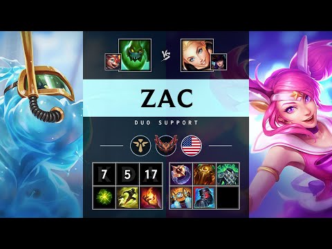 Zac Support vs Lux - NA Grandmaster Patch 25.20