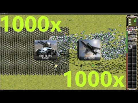 Gattling Tank " vs " Harrier (fly-by) - RedAlert 2