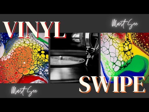Rainbow vinyl swipe/MUST SEE THIS! #swipe  #oldrecords Inspired by @MOLLYSARTISTRY
