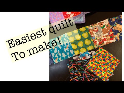 Easiest quilt to make- sew along with me-start to finish