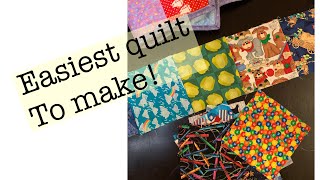 Easiest quilt to make- sew along with me-start to finish