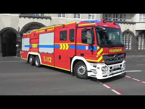 [8 FIRE TRUCKS IN 1 CATCH] MASSIVE RESPONSE FIRE DEPARTMENT BAYER LEVERKUSEN
