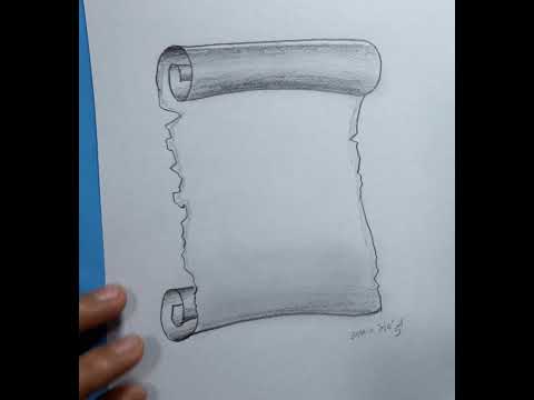 Cómo dibujar un pergamino | How to draw a scroll