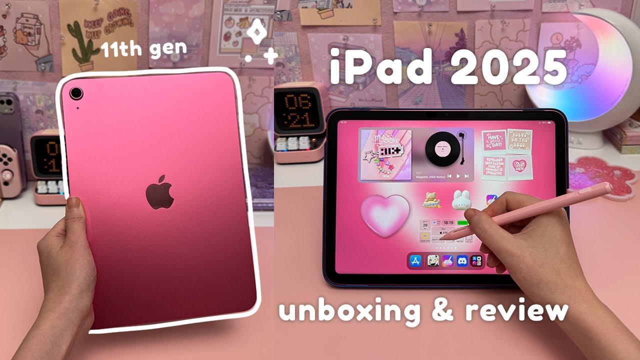 NEW iPad 11 (2025) in Pink 🩷 Unboxing & Review | iPad 11th Gen for Note Taking, Drawing & More!