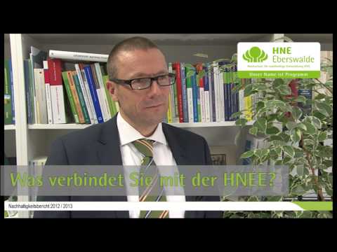 Prof. Dr. Uwe Schneidewind und die HNEE [HD]