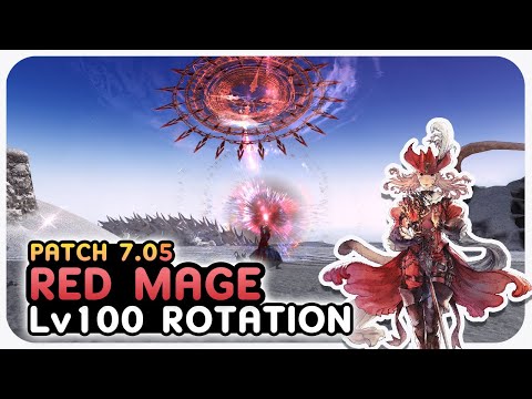 RED MAGE Level 100 Double Combo Rotation Showcase | 2.48s  | 2 Mins + Pot | Dawntrail Patch 7.05