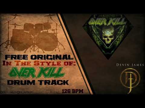Overkill Styled Free Original Drum Track - 126 BPM (FREE DOWNLOAD)