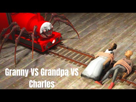 Granny VS. Grandpa VS Choo-Choo Charles Funny BATTLE ROYALE BETWEEN Them!