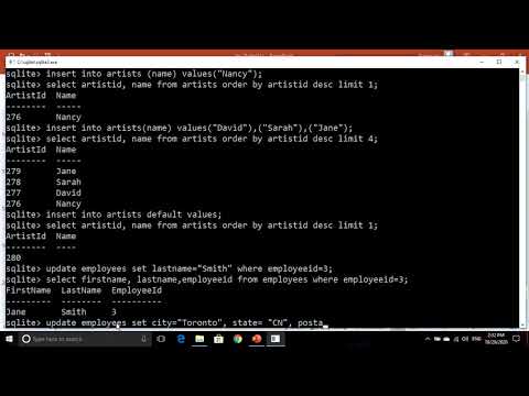 Dml Insert Update Delete Tcl Commit Rollback Practice In Sqlite