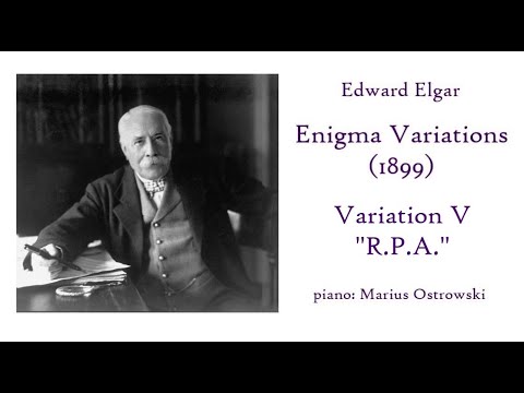 Edward Elgar - Enigma Variations op.36: Variation V "R.P.A." (piano: Marius Ostrowski)