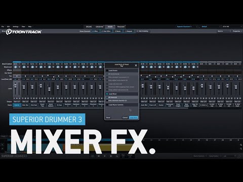 Superior Drummer 3: Mixer FX & Bus Routing (video 3/5)