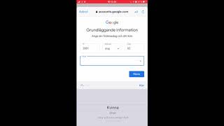 Skapa Gmail-konto på telefon