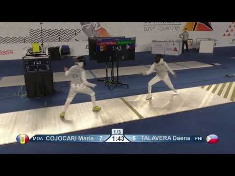 Cairo Worlds 2021 CWF - L8 - Cojocari MDA v Talavera PHI