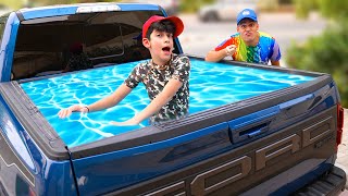 Jason & Alex Truck Pool Party Adventures!