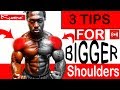 Recovery Workout Session (tips for bigger shoulders)