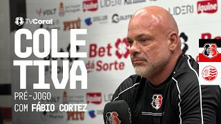 TV Coral - Coletiva pré-jogo com Fábio Cortez - Santa Cruz x Náutico - Semifinal - PE 2026