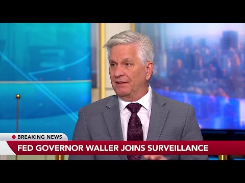 Fed's Waller on Labor Market, Rate Cuts, Inflation, Fed Chair