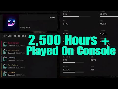 2,500 Hours Played on Console: Ps4 Diamond - Ranked HighLights - Rainbow Six Siege