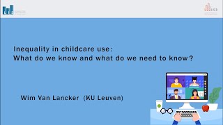 Inequality in childcare use: What do we know and what do we need to know?