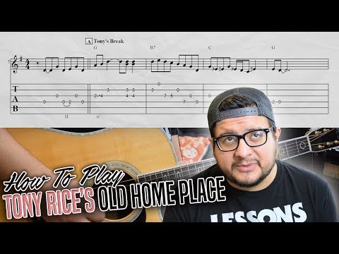 How To Play Tony Rice's Old Home Place - Advanced Bluegrass Guitar Lesson