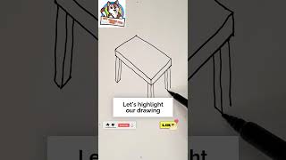 Learn How to Draw a Table Easy - Simple Step By Step Tutorial For kids #drawing