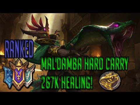 Paladins Pro | 267k HEALING MAL'DAMBA RANKED HARD CARRY