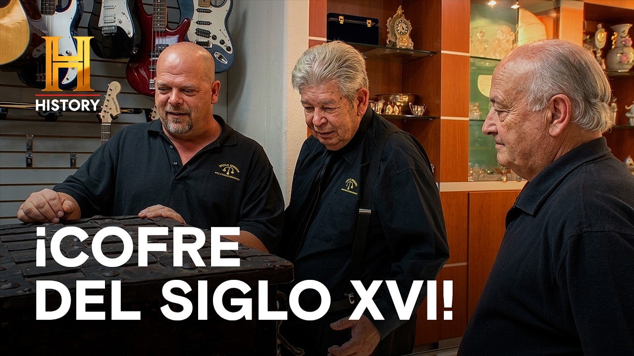 ¡Cofre del siglo XVI con hoyo de bala de mosquete en la tienda! - EL PRECIO DE LA HISTORIA