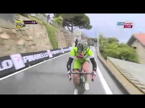 Milano - Sanremo 2014 - Poggio Climb - Attacks by Girlber, Nordhaug, Battaglin & Rast