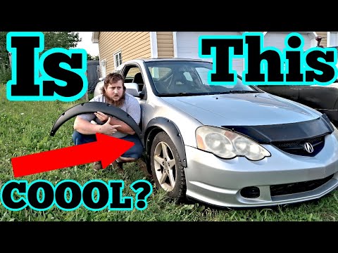 I Installed Bushwacker Fender Flares On My Acura RSX.