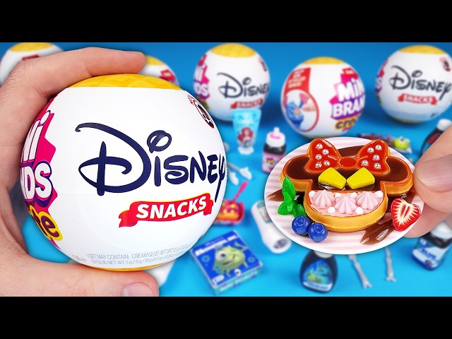 Vídeo relacionado con Cápsula Mini Brands Create Disney Snacks Serie 1 de ZURU, minis coleccionables, Paquete Oculto Misterioso, DIY, Bricolaje, Manualidades, 8+(2 cápsulas)