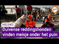 Reddingshonden uit Duiven vinden meisje (13) levend tussen Turks puin