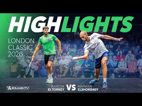 🏴󠁧󠁢󠁥󠁮󠁧󠁿 Ma.Elshorbagy v El Torkey 🇪🇬 | London Classic 2026 | QUARTER FINAL HIGHLIGHTS