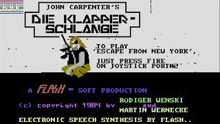 Escape From New York (Commodore 64 Game Trailer/1984)