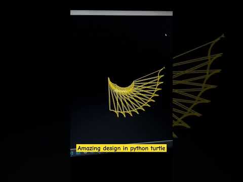 Python Turtle Graphics Cool Shape Drawing Python Turtle Video Learnonpy Python_shorts
