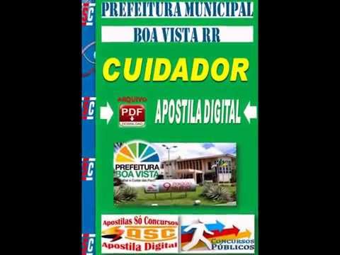 APOSTILA CONCURSO PREFEITURA DE BOA VISTA RORAIMA