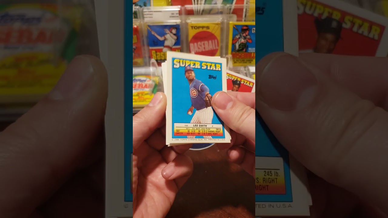 1988 Topps Baseball Yearbook Stickers Wax Pack Opening