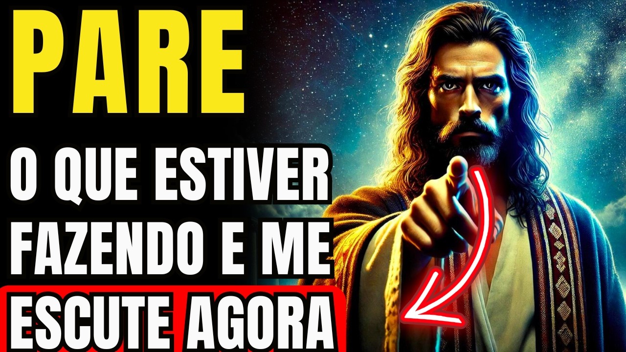 PARE O QUE ESTIVER FAZENDO E ME ESCUTE AGORA! NÃO PERCA TEMPO!