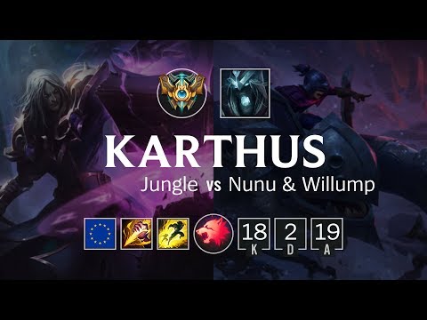 Karthus Jungle vs Nunu & Willump - EUW Challenger Patch 8.22