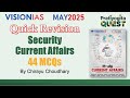 Security MCQs May 2025 Vision IAS Current Affairs UPSC Prelims 2026 Pratiyogita Quest