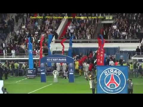 PSG / G Ajaccio 16.08.2015 : 2-0 (L1 J2) 4/6 :  Entrée des deux équipes