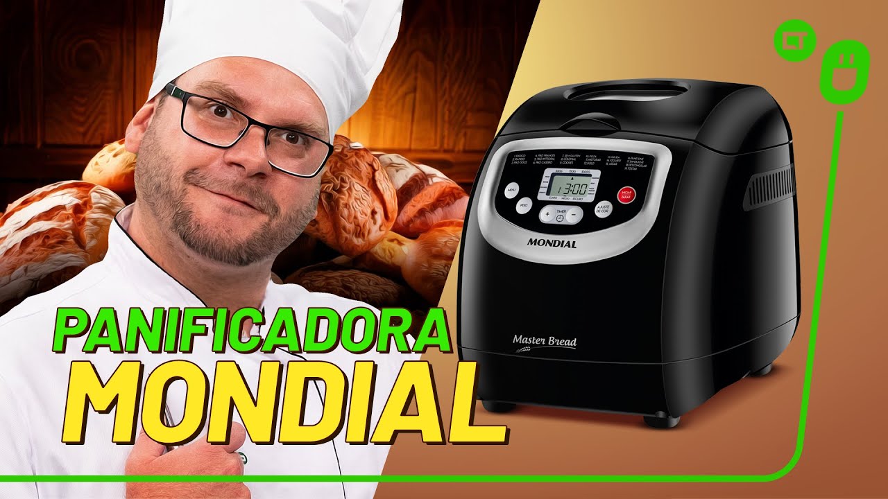 Miniatura da avaliação em vídeo de Panificadora Automática Mondial NPF-53 700W 220V Preto