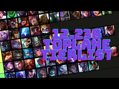 PATCH 12.23B TOPLANE TIERLIST (LEAGUE OF LEGENDS)